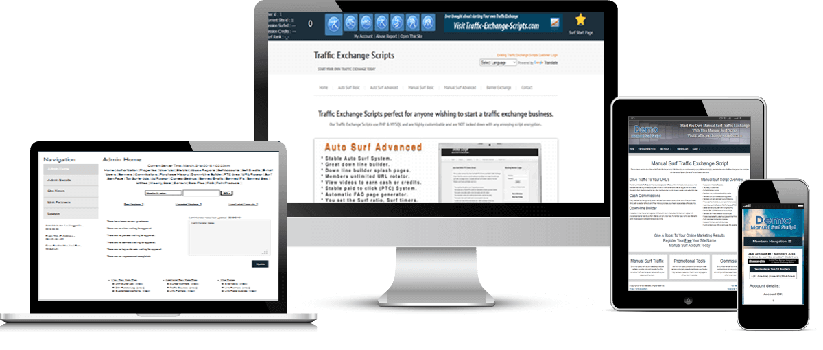 Traffic Exchange Scripts For Sale Surf Basic